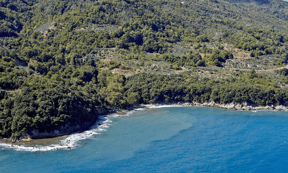 Η ερημική παραλία της Παναγιάς στον Δήμο Αγιάς 